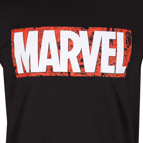 MARVEL COMICS - LOGO IN SOVRIMPRESSIONE - T-SHIRT