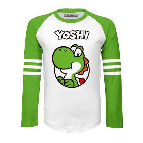 SUPER MARIO - YOSHI SEIT 1990 - KINDER LANGARM-T-SHIRT