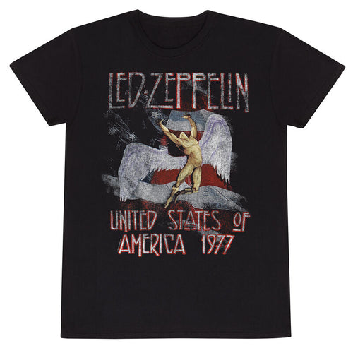 LED ZEPPELIN - STARS N STRIPES USA 77 - T-SHIRT