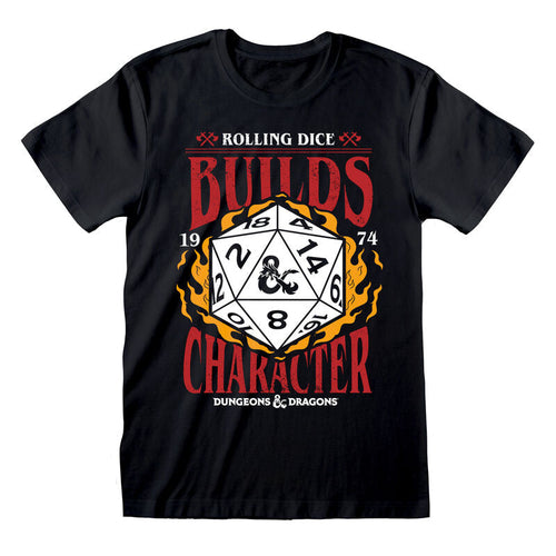 DUNGEONS AND DRAGONS - BAUT CHARAKTER AUF - T-SHIRT