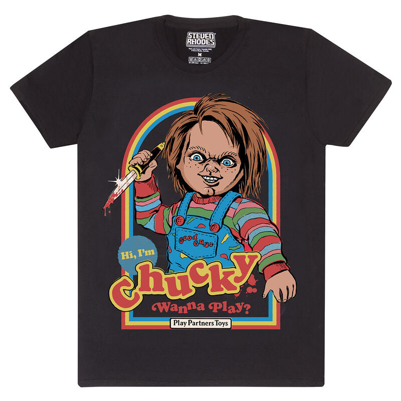 Steven Rhodes - X Chucky Wanna Play - T-Shirt Black