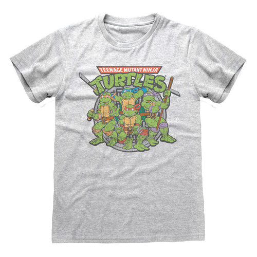 TEENAGE MUTANT NINJA TURTLES - RETRO-SCHILDKRÖTE - T-SHIRT