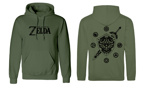 LEGEND OF ZELDA - LOGO UND SCHILD - HOODIE